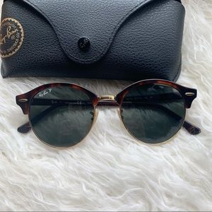 Ray-Bans Tortoise Clubround Classic (Polarized)